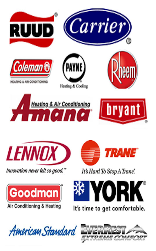 Heating and Air Conditioning manufacturer logos